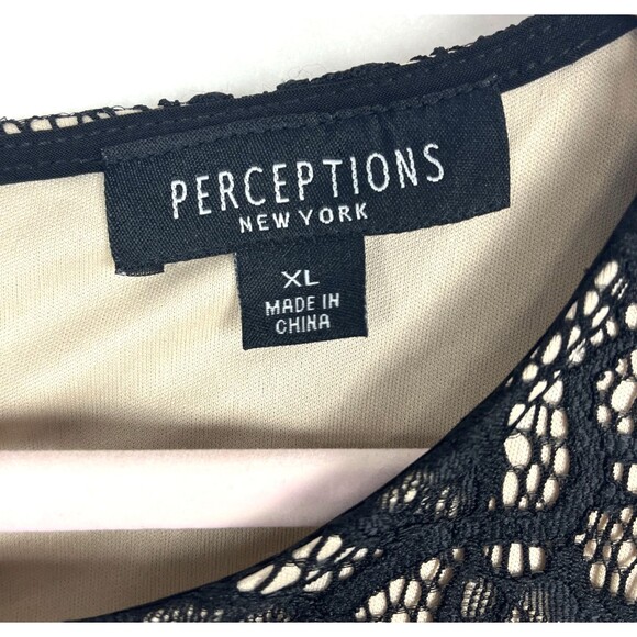 Perceptions Black and Lace Midi Dress - Picture 9 of 13